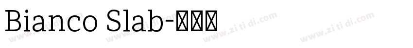 Bianco Slab字体转换